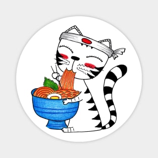 Yuna Cat | The Ramen Bowl Embrace Magnet